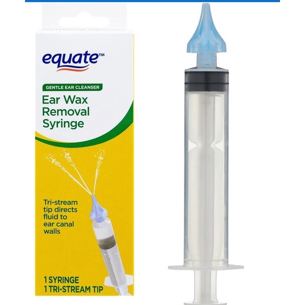 Equate Gentle Ear Cleaners, Ear Wax Removal Syringe, TriStream Syringe