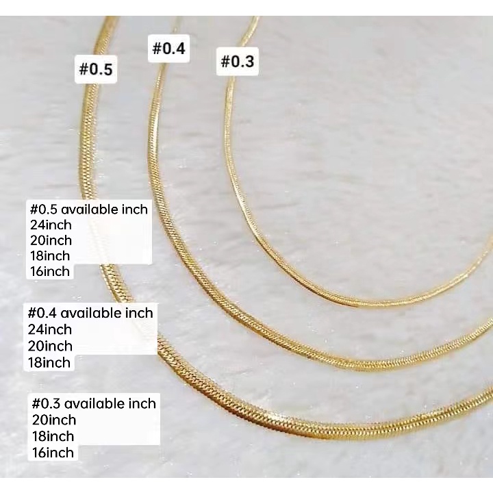 Flat deals gold necklace