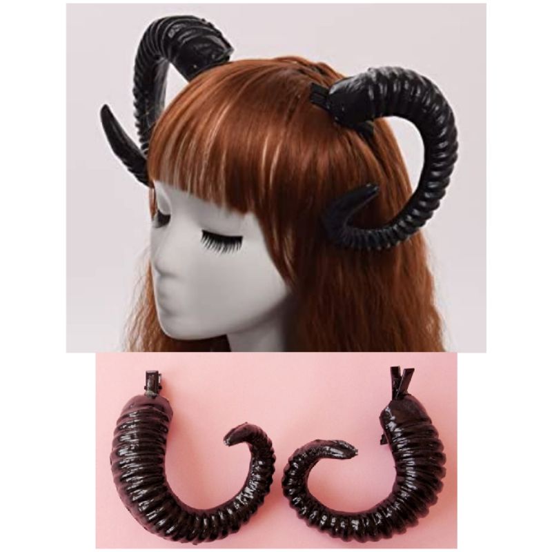 Alienated Shop Devil Horn Hair Clip Gothic Grunge Punk Shopee