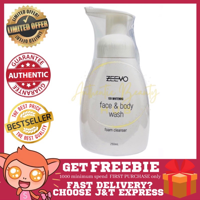 AUTHENTIC Zeevo Kojic Face & Body WASH 250ml Shopee Philippines