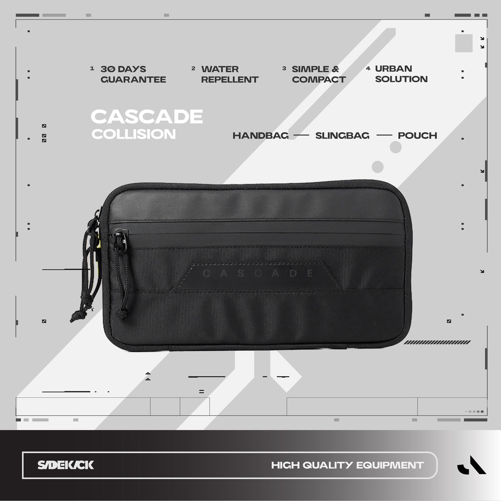 HITAM Sidekick Project CASCADE Collision - Multifunctional Black Men's ...