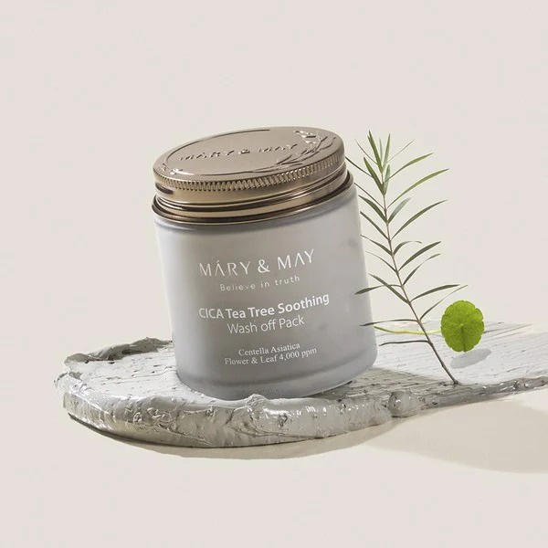 Mary Tea Tree Extract Wash Mask & May Cica Tea Tree Soothing Wash Off ...
