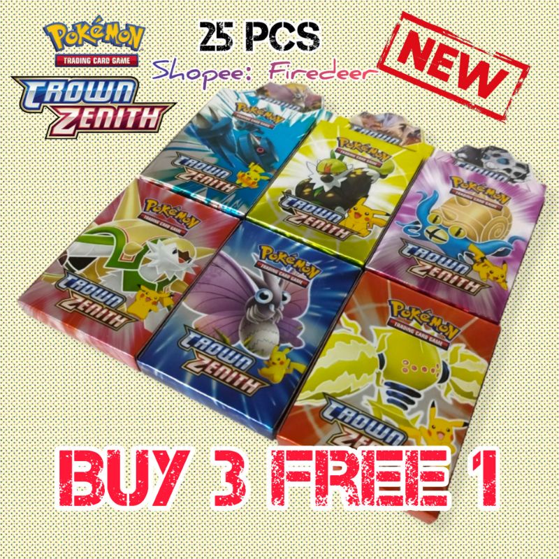 2023 New Pokemon Trading Card Game/1 box 25pcs Playing Card Shopee