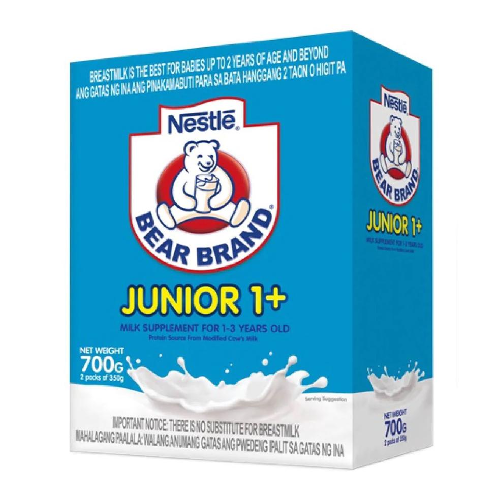 Bear Brand Junior Milk Supplement For Children 13 Years Old Plain 700g