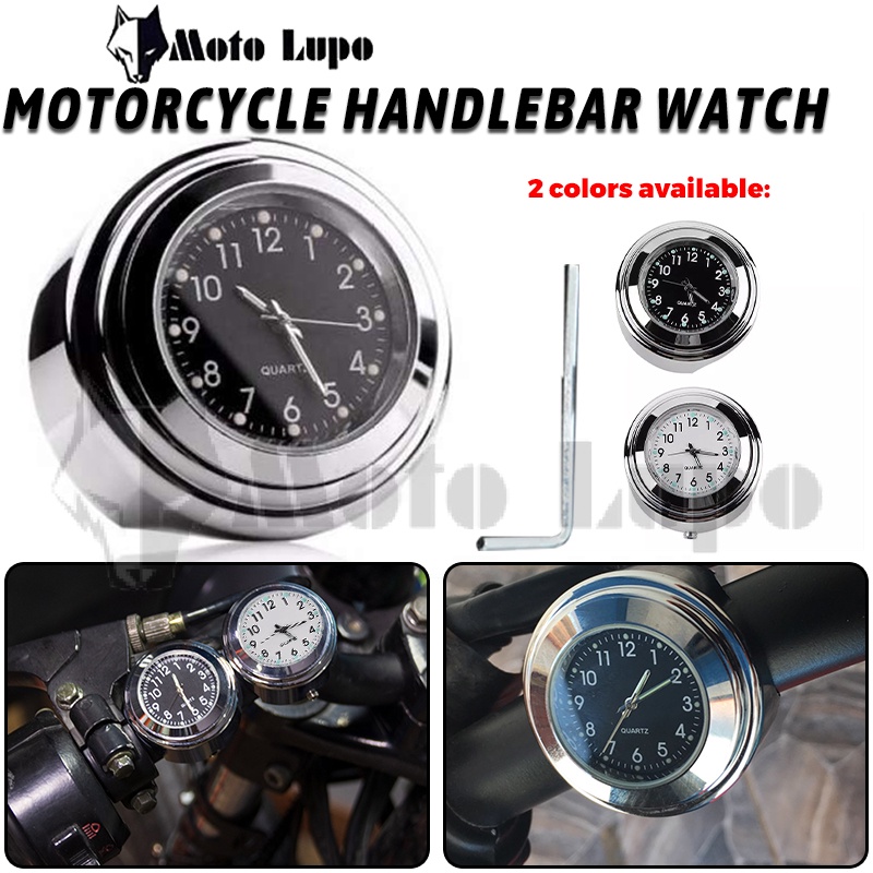 Universal Motorcycle Handlebar Mount Clock CNC Waterproof Motorbike