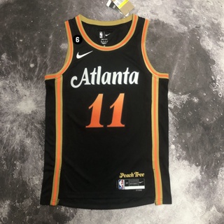 Trae Young Atlanta Hawks City Edition 2021-22 Player Edition Embroidered  Yellow Jersey