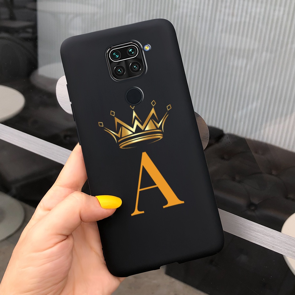 Case Redmi Note Casing Fashion Letters Crown Soft Silicone Shockproof  Bumper Back Cover Xiaomi Redmi Note Note9 Case
