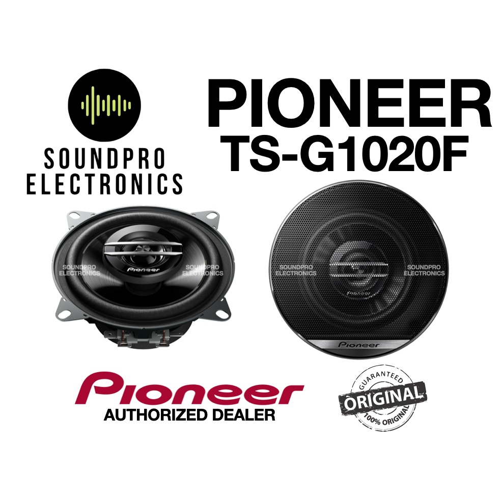 Pioneer TS-G1012i 2-wegs coaxiale auto-luidspreker (10 cm wooferdiameter, 120 Watt) zwart