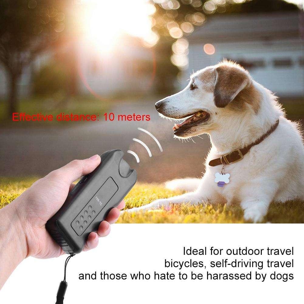 Ultrasonic Dog Chaser Aggressive Attack Repeller Trainer w/ LED Flashlight Shopee Philippines