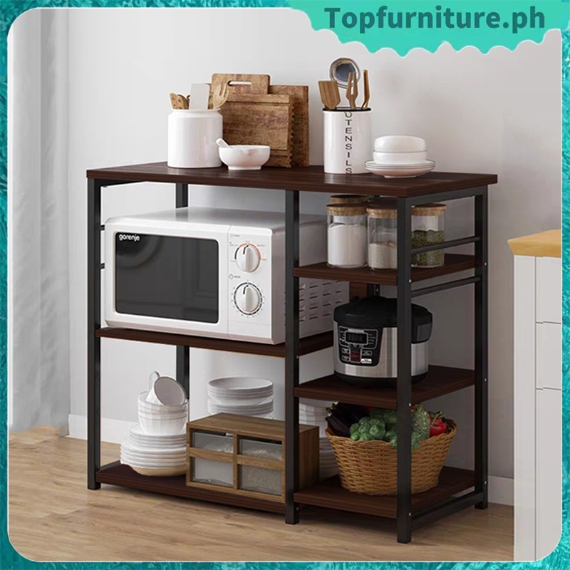 ️PH⭐Microwave Rack Oven Rack Kitchen Storage Shelves Multifunctional ...
