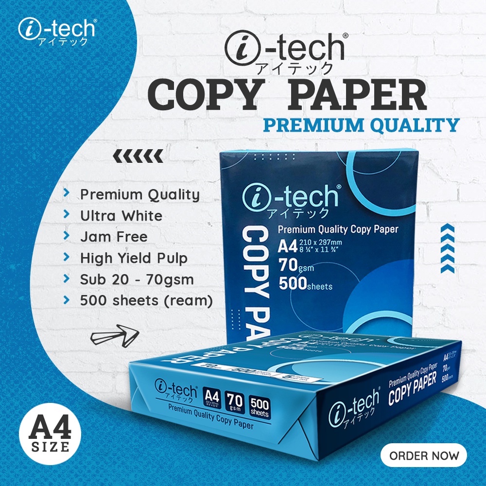 itech-copy-paper-a4-70gsm-500sheets-sub-20-bond-paper-shopee-philippines