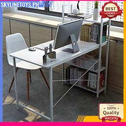 COD Big Size Study Table with Book Shelf Left&Right Computer Table ...