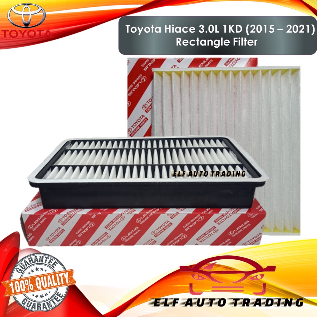 2-Piece Engine Air Filter & Cabin Air Filter Combo For Toyota Tacoma 3.5L 2016-2022