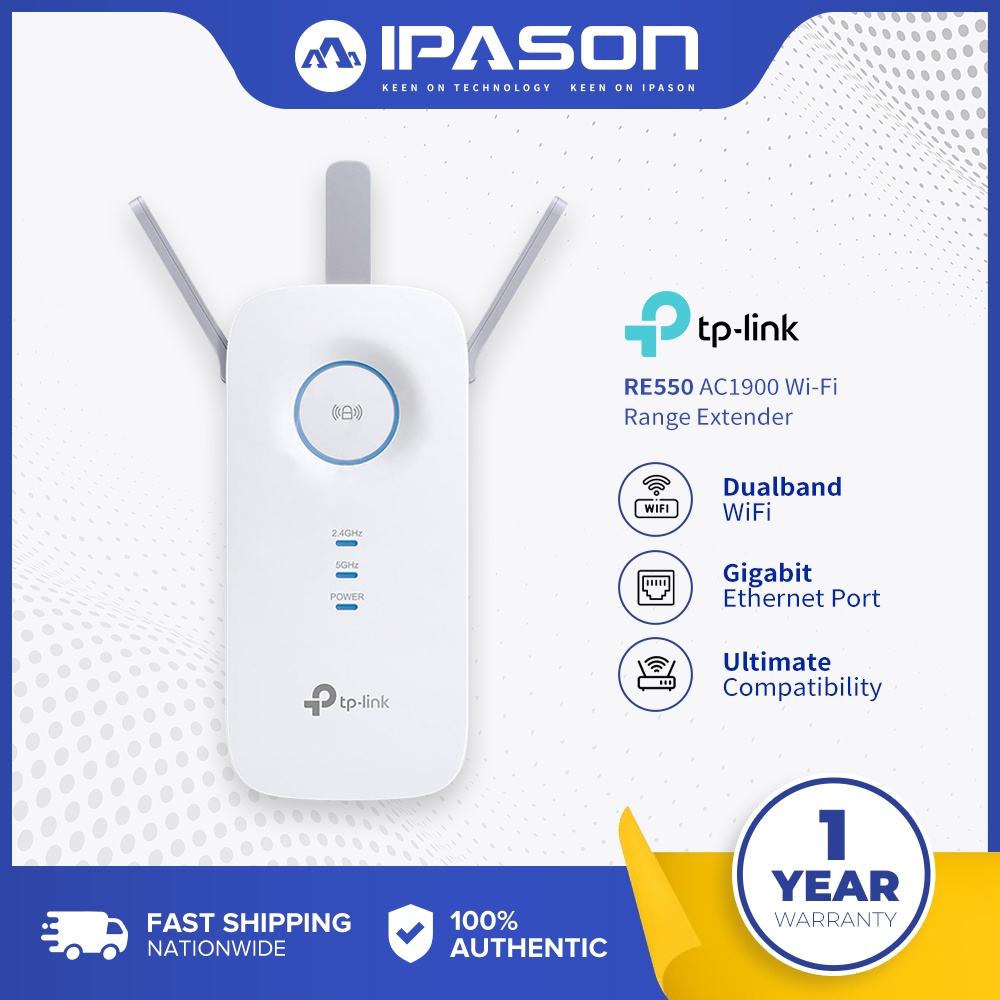 TP-LINK RE550 AC1900 Wi-Fi Range Extender