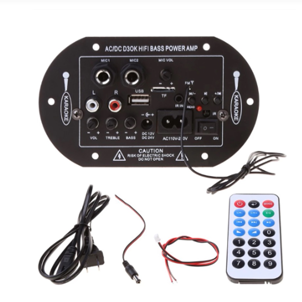 Bass Power Amplifier 220V Bluetooth HiFi Bass Power AMP Mini Car