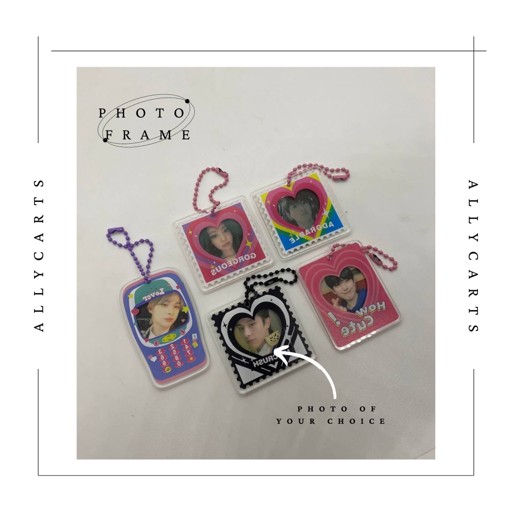 Photo Frame keychain (with photo already ) | Shopee Philippines