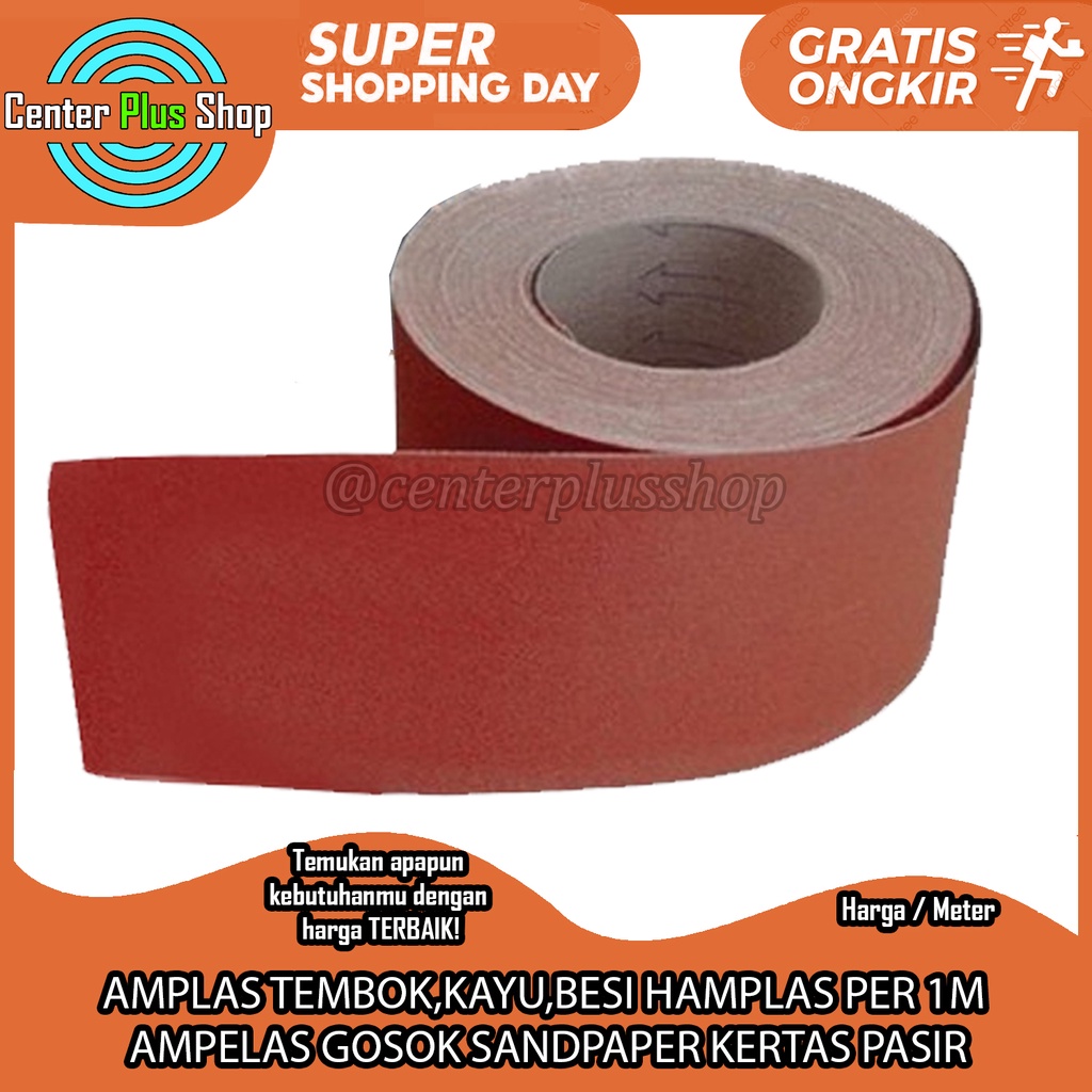 SANDPAPER METER WOOD WALL AMPELAS DECOPLAS ABRASIVE PAPER PER 1M GRIT ...