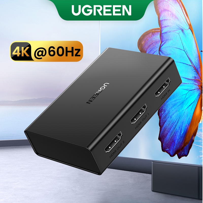 UGREEN HDMI Splitter 4K60Hz Switch 1 in 2 Out HDMI 2.0 Adapter HDMI