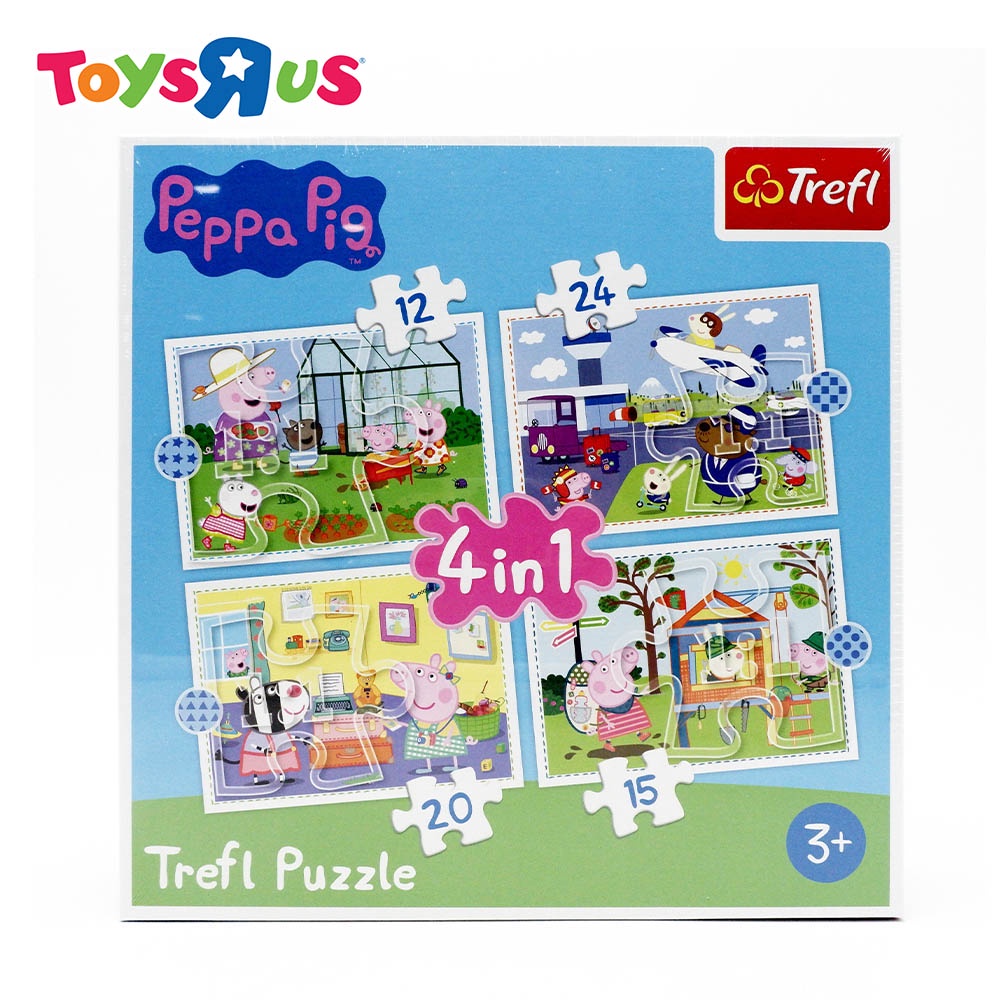 Trefl puzzle 4 in 1 peppa pig holiday recollection shopee philippines