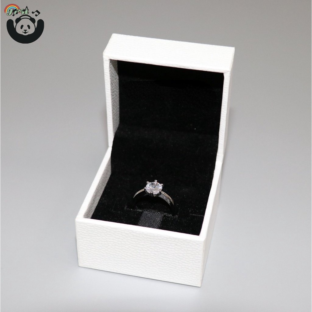 Ring with Box Engagement/Wedding Ring Adjustable HSU | Shopee Philippines