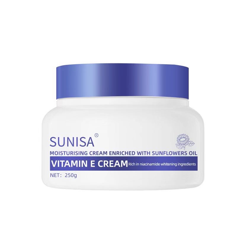 SUNISA VITAMIN E MOISTURIZING CREAM 250g Moisturizing Cream Enriched With Sunflower oil Shopee