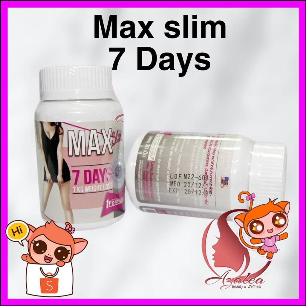 Food Supplement Max Slim 7 Days Diet Slimming Capsule, Thailand's