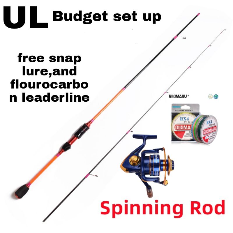 ultralight rod and reel combo set up