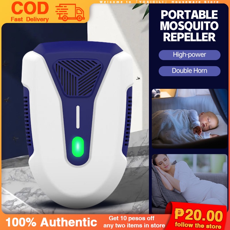 True And Effective !!! Ultrasonic Pest Repeller Highpower Double Horn Home Electric Mouse