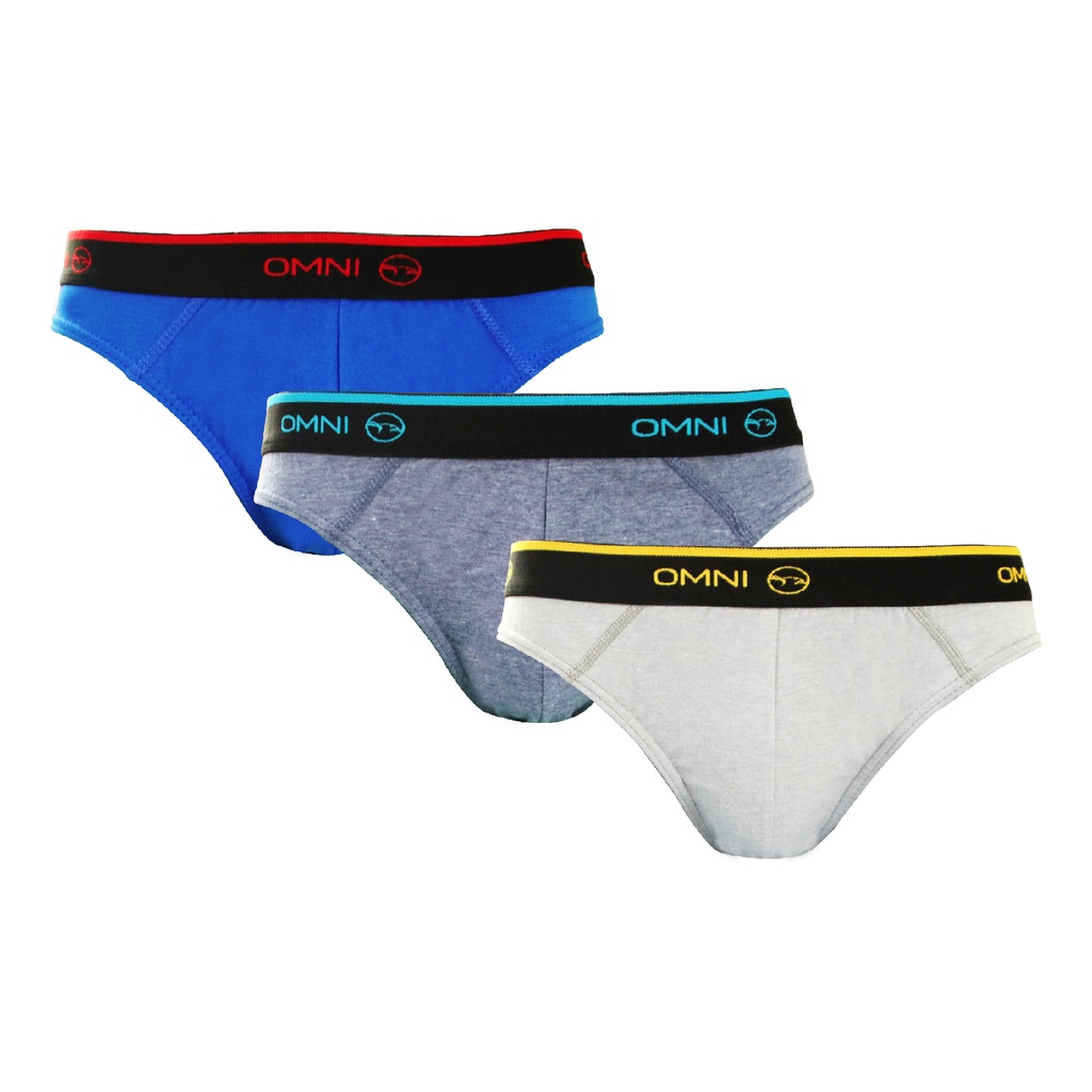 OMNI By SO-EN Men's 3in1 Omnics Cotton Hipster Outside Briefs | Shopee ...