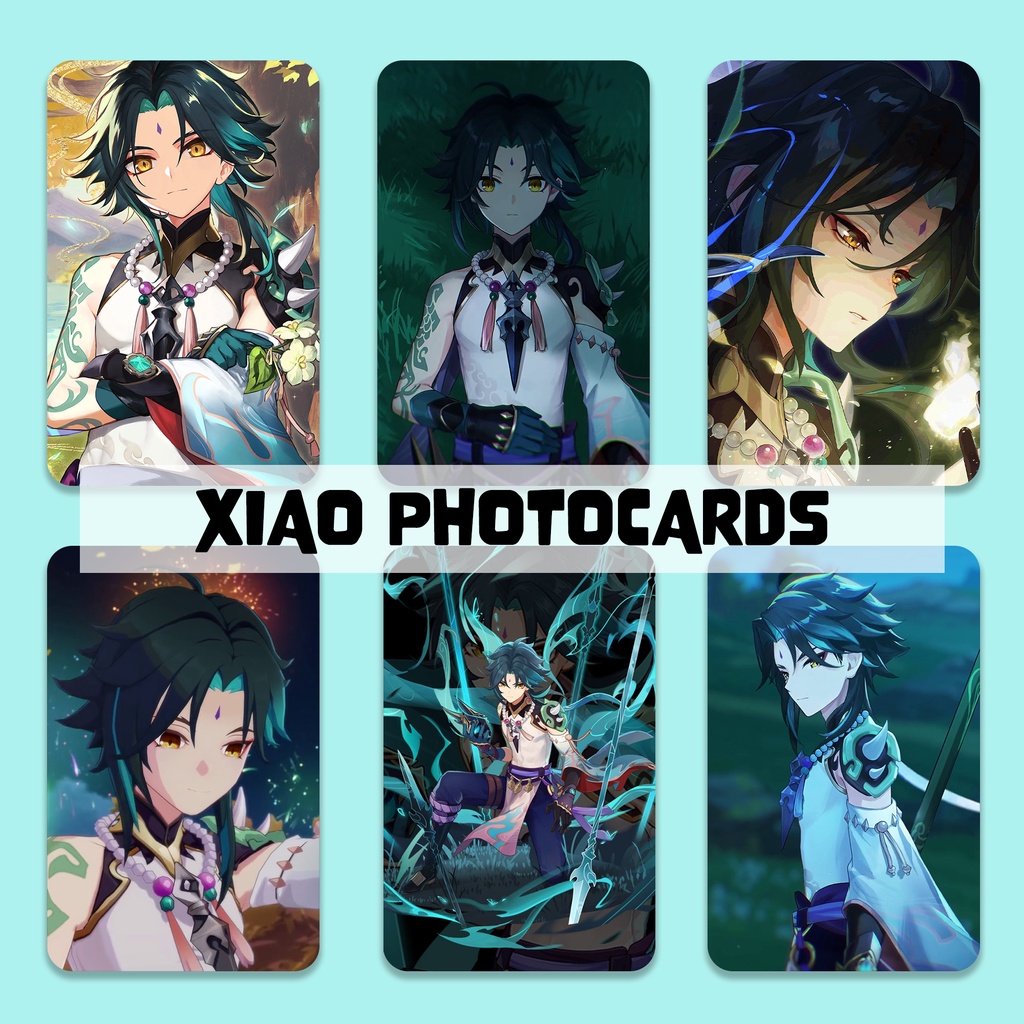 Genshin Impact Photocards - XIAO Textured Photocards Front and Back ...