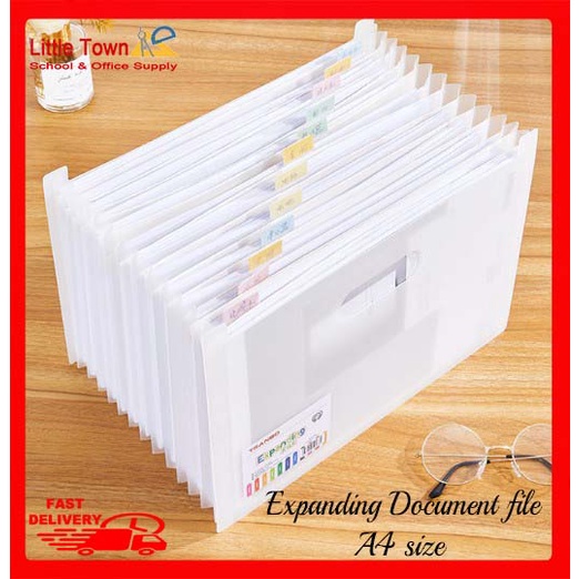 Tranbo expanding document file case A4 folder 12-layer and13 grid organ ...