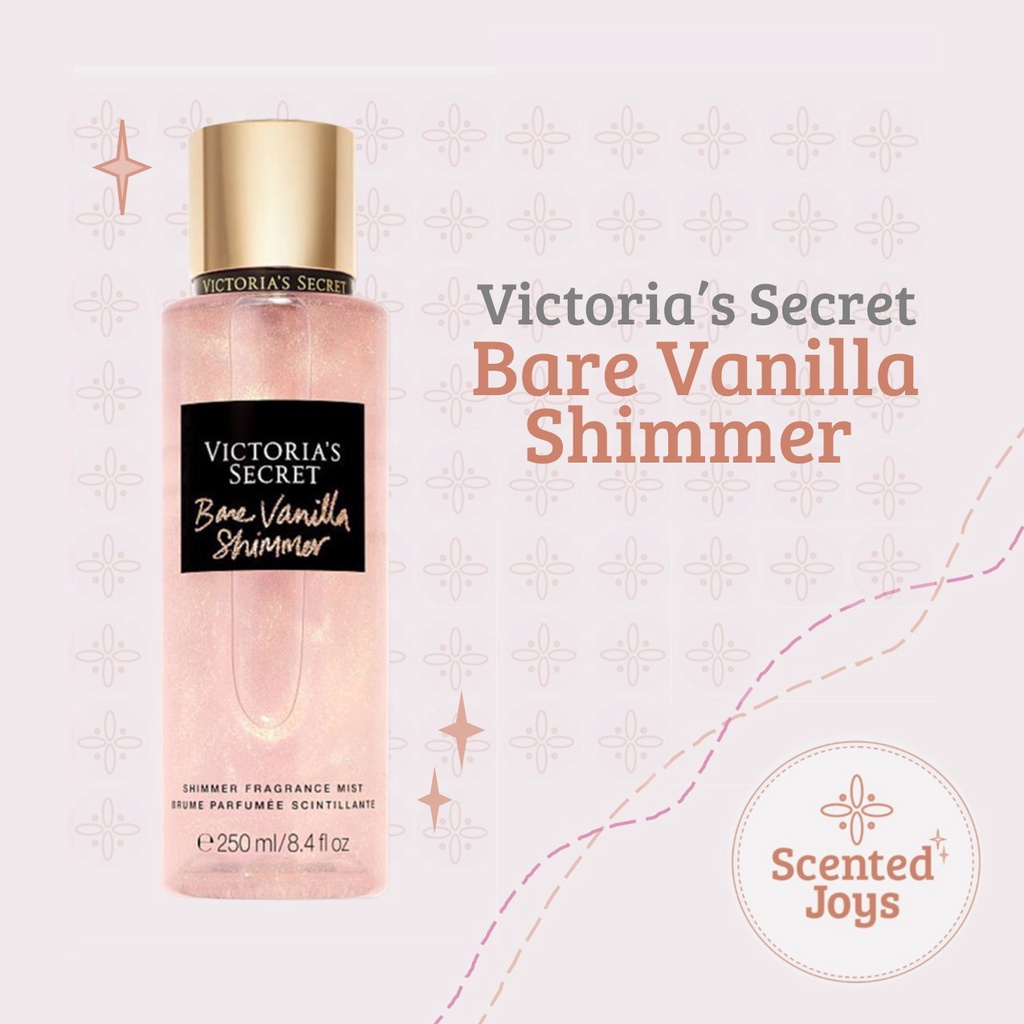 Original Victoria's Secret - Bare Vanilla Shimmer: Full Size Mist 250 ...