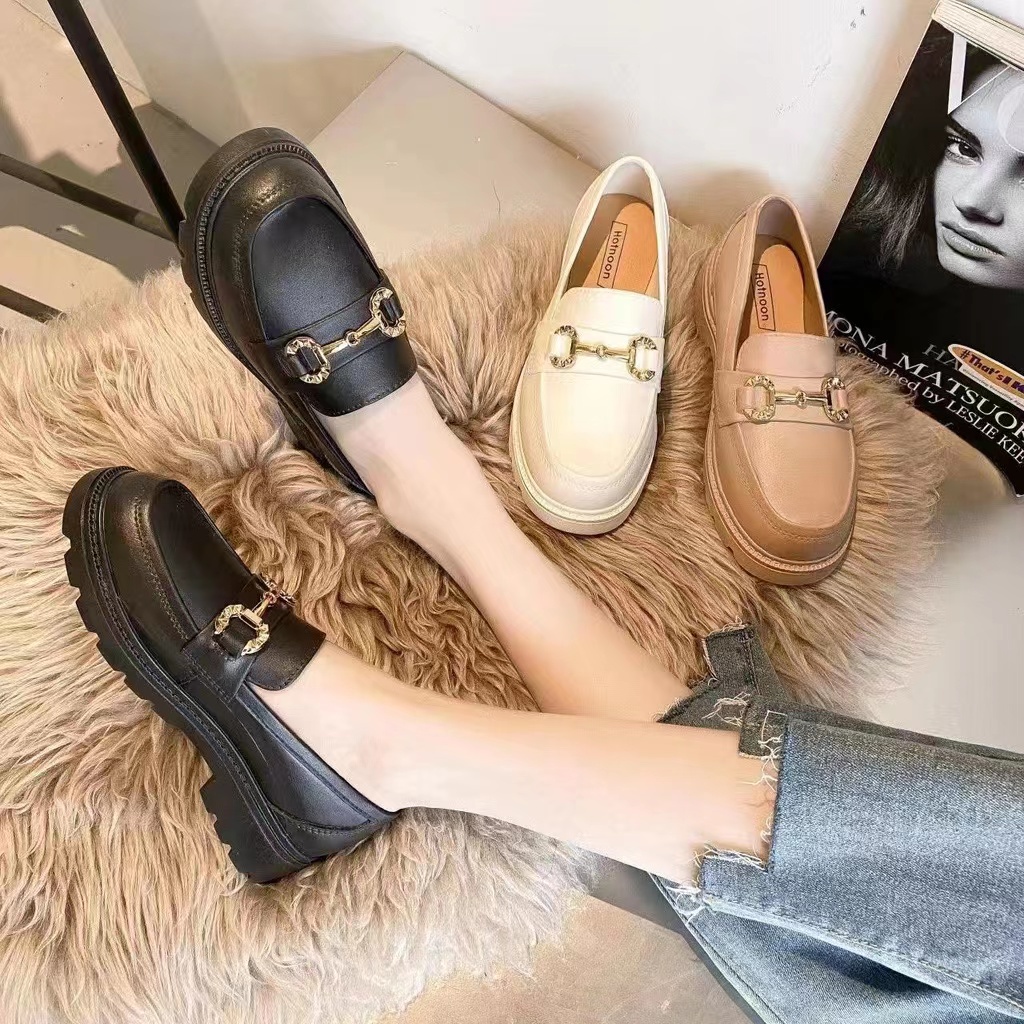 2023 Marche Loafers Women Shoes Thick Sole (add 1 size) | Shopee ...
