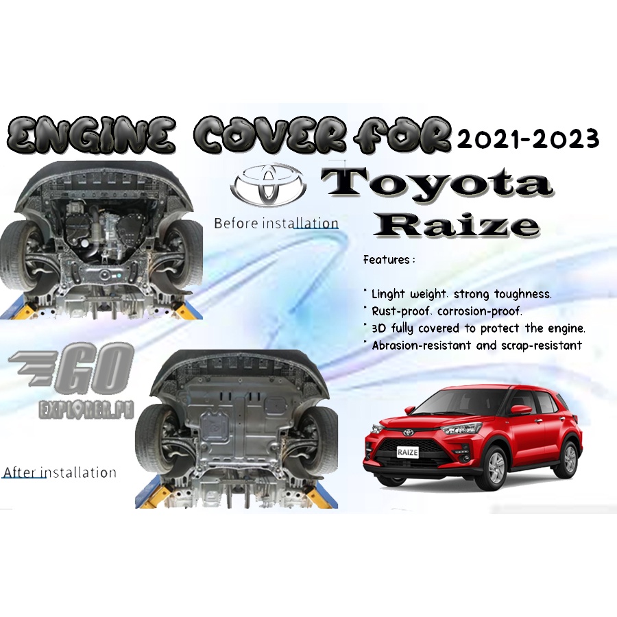 Toyota RAIZE Engine under cover / Engine GUARD for TOYOTA RAIZE 20222024/ Engine under cover