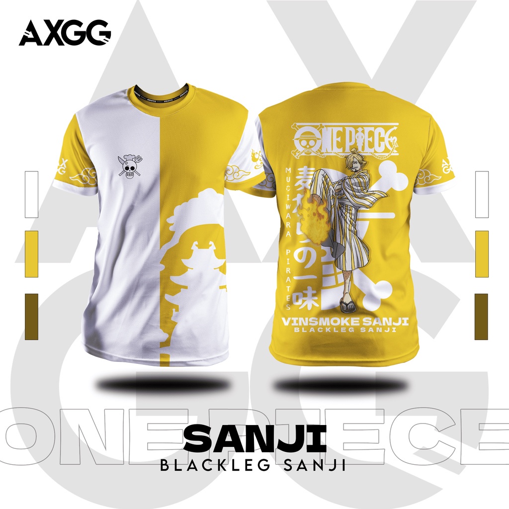 AXGG ' One Piece Strawhat Pirates - Sanji ' Anime Shirt | Shopee ...