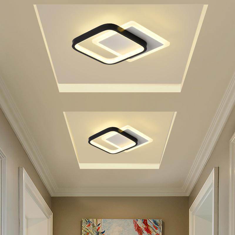 LED Nordic Square Lights Ceiling Center Light Chandelier For Bedroom ...