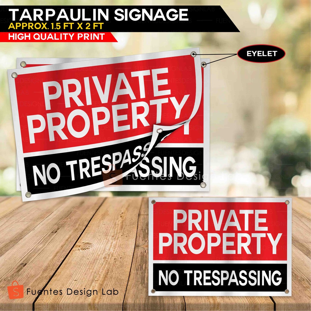 2pcs-no-trespassing-private-property-private-property-tarpaulin