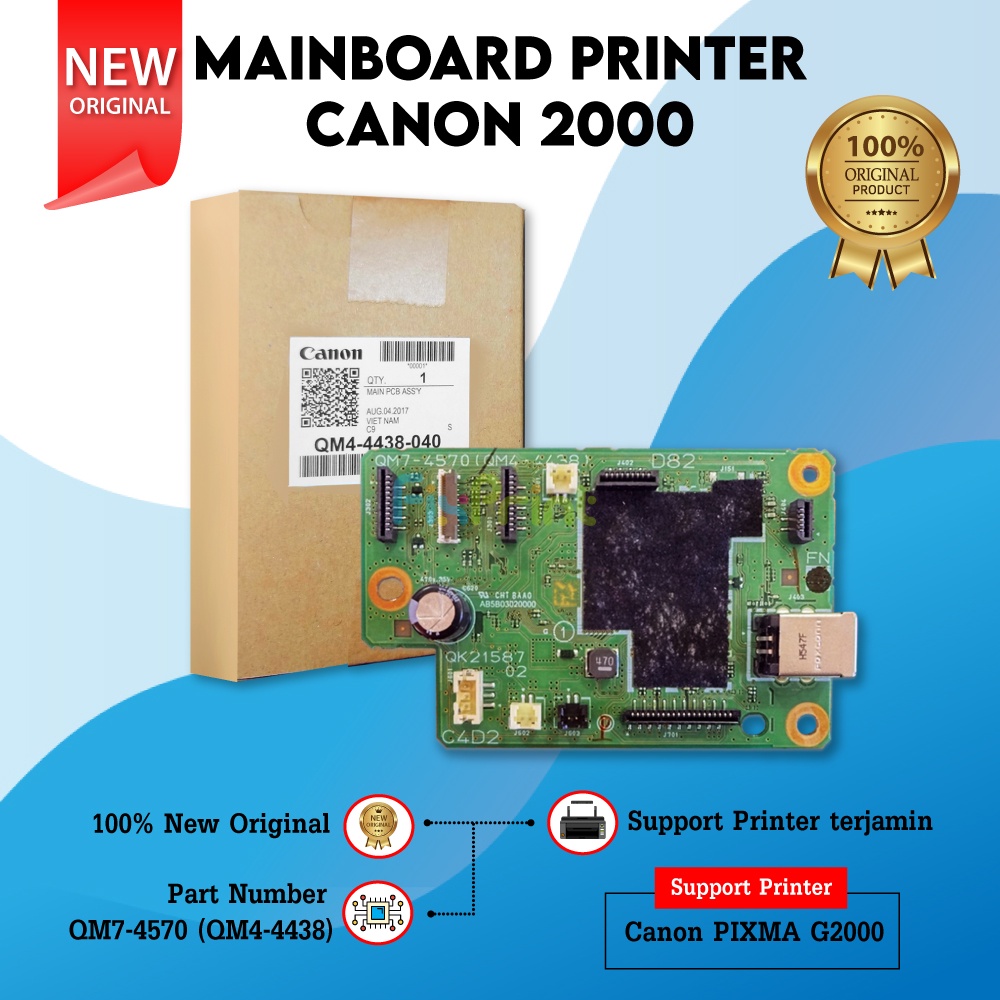 Mainboard Canon Pixma G2000 QM7-4570 (QM4-4438) for Spare Part | Shopee ...