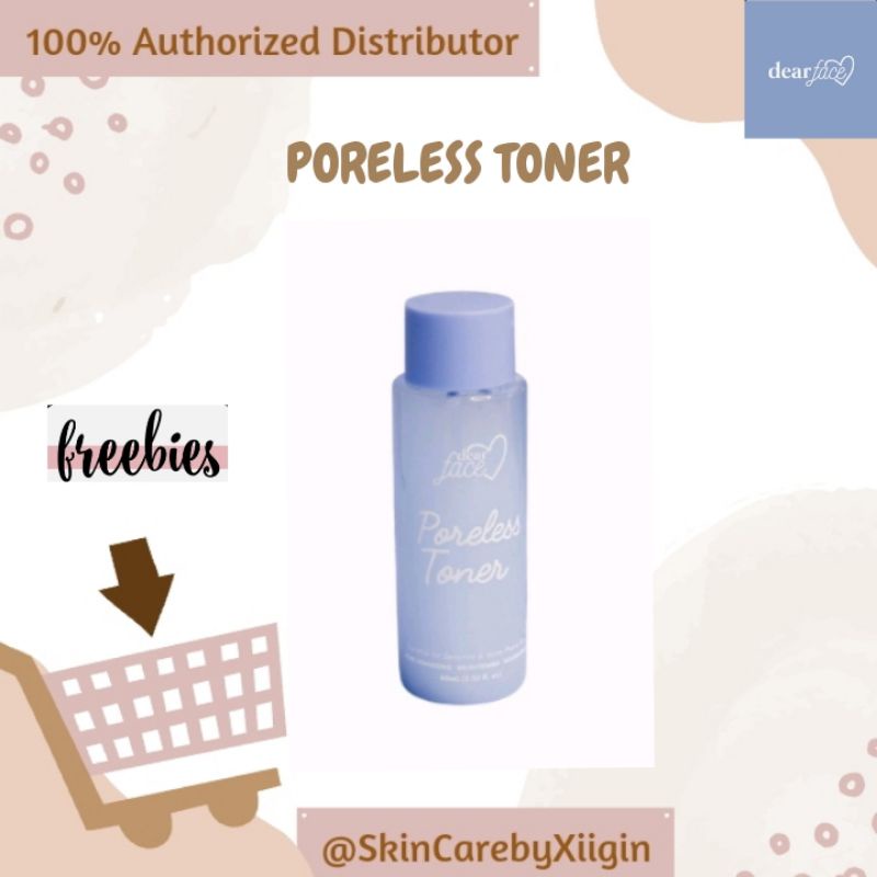 ( COD + Freebie ) DEAR FACE Poreless Toner Shopee Philippines