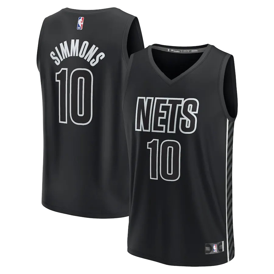 Basketball Jersey Ben Simmons Brooklyn Nets Youth Fast Break Replica Player Jersey 10