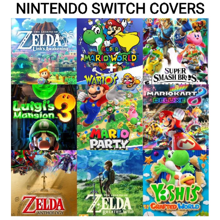 Nintendo Switch Game Covers Replacement | Nintendo Switch | Shopee ...