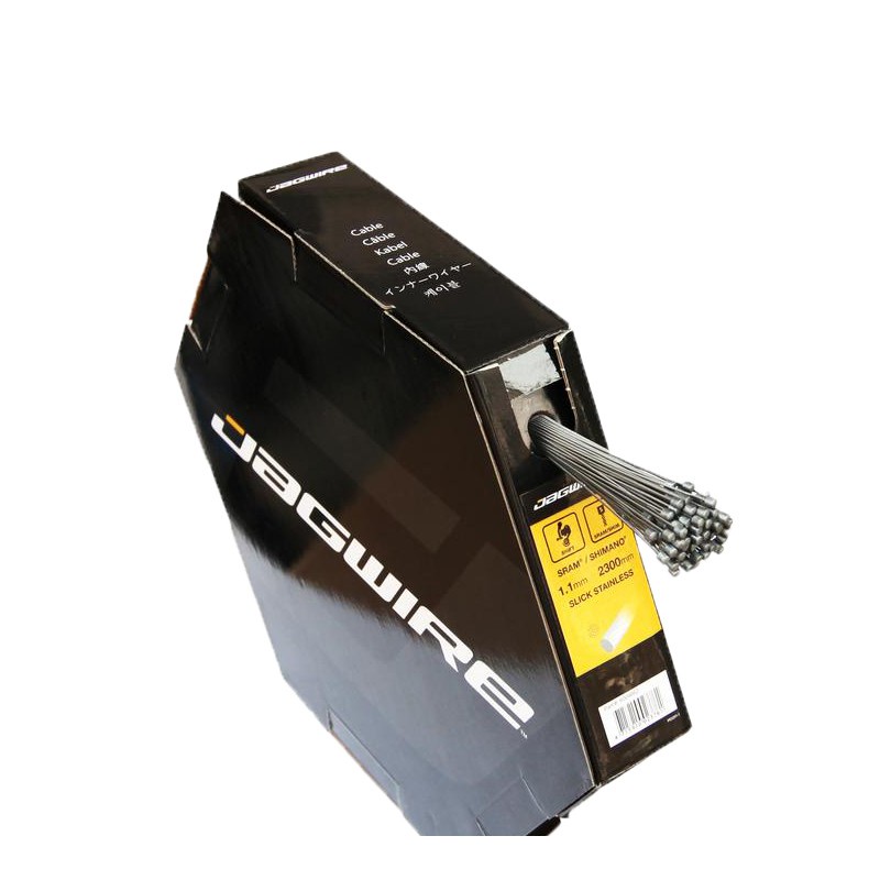 Boîte De 100 Câbles De Dérailleur Jagwire Sport - Acier Galvanisé 1.1mm - Pré-étirés - Pour SRAM
