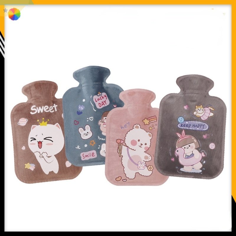 【JP4】Soft velvet hot water bottle to relieve menstrual pain, keep warm