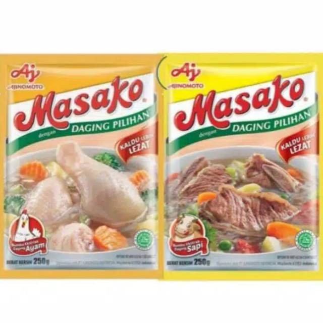 Masako Beef/Chicken 250gr Seasoning Flavoring Ajinomoto Sachet 250 ...