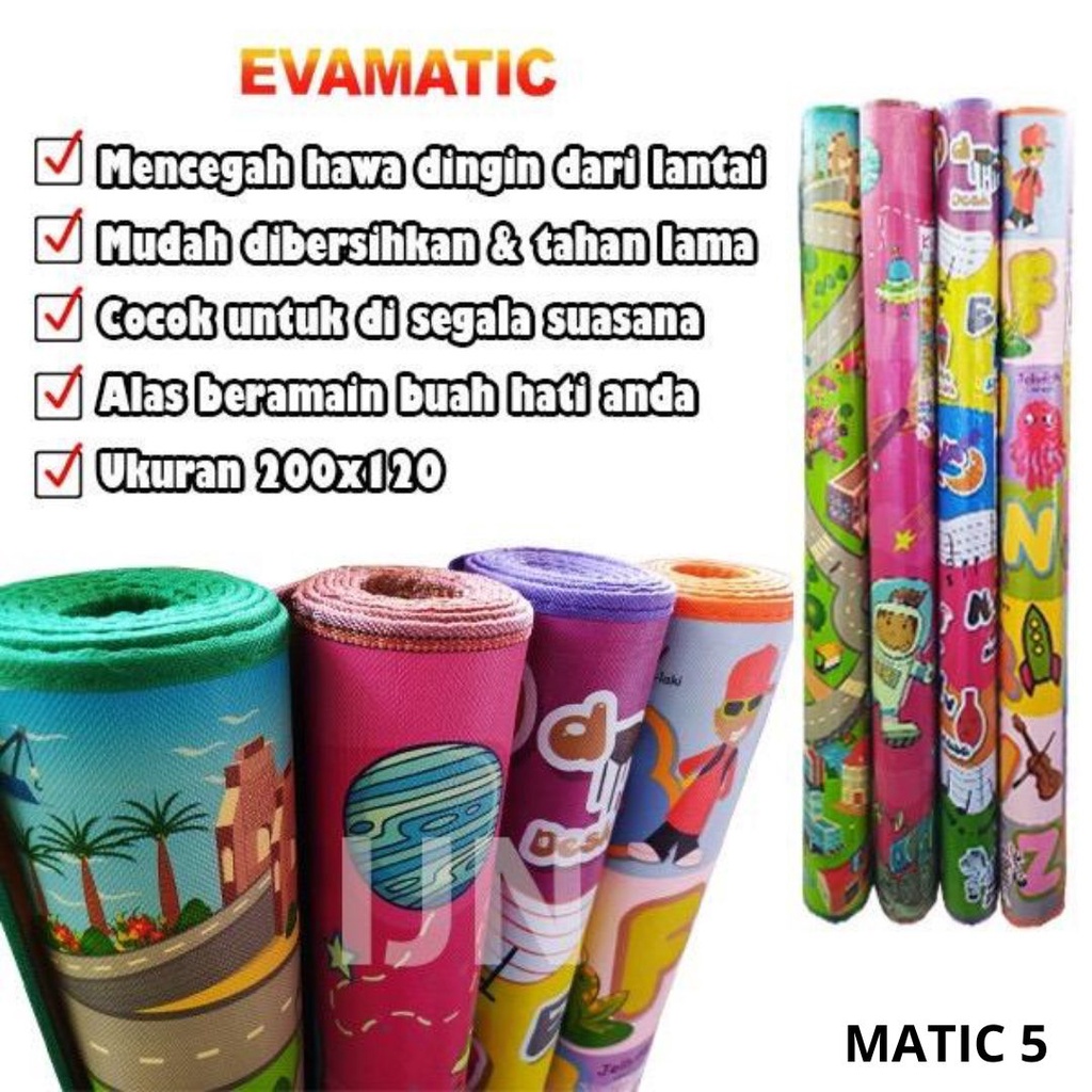 Matic5 - 100% Original 100cm x 120cm Thick Character Sponge Mat Bright ...