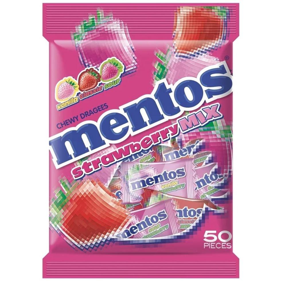 Mentos Strawberry Mix 50s | Shopee Philippines