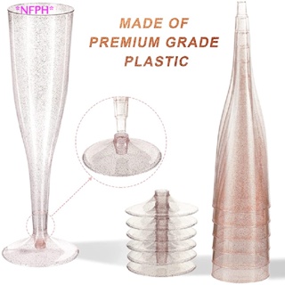 Disposable Plastic Wine Glass Party Wedding Champagne Flute Goblet Cocktail  Cup