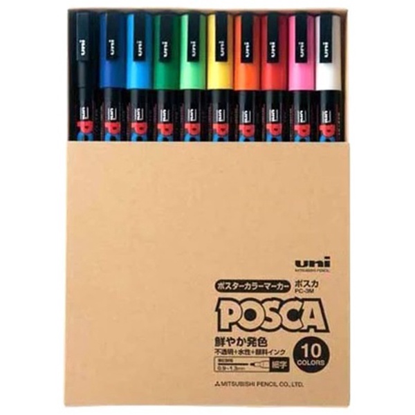 Posca Uni Markers 3M (10 Colors) Shopee Philippines