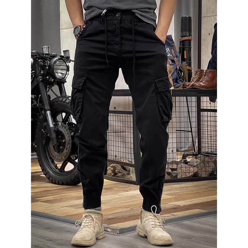 MPJ Jogger Jeans Zipper Design American overalls men's casual Jogger ...
