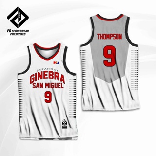Basketball Jersey BRGY GINEBRA RED THOMPSON TENORIO PRINGLE